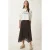 Hooggetailleerde Kanten Midi Rok