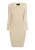 Faina Ribgebreide jurk met strasssteentjes Dames lichtbeige