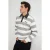 TRENDYOL MAN Heren Ecru Gestreept Lang Regular fit Sweatshirts