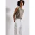 Jersey top met rimpels