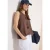 Cecil Dames Blousetop met gespleten hals en linten in Beige