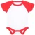 Larkwood Baby essential baseball babypakje met korte mouwen
