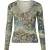Top met bloemenprint, V-hals en lange mouwen