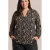 Exxcellent Plus Size top met print – zwart/bruin/beige