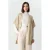 comma gebreid vest camel