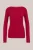 WE Fashion – Dames T-shirt van ribstof – Rood – LENZING™ ECOVERO™ viscose –