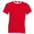 Fruit Of The Loom Heren Ringer T-shirt met korte mouwen (Rood/Wit)