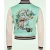 College jacket Vintage Love in mintgroen