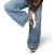 POSH by Poelman Lise imitatieleren leren sneakers bruin met combinatie