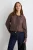 TRENDYOLMİLLA Dames Bruin Effen Lang Oversized Overhemden