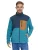 Ragwear Fleece jas ‘Flettcher’  donkerblauw / karamel / petrol