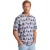 Poloshirt Eden Valley blauw bloemenprint v-hals