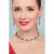 Crystal Diamond ketting in antiek goud