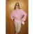Gestreept oversized lang overhemd