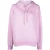 Gebroken witte Diag lila paarse hoodie met normale pasvorm