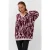 Studio AMAYA trui met print en wol – donkerrood