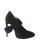Alaia Cross Strap Pumps in Zwart Suède