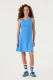 Blauwe jurk