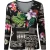 Levendige top met lange mouwen en bloemen- en geometrische patchworkprint
