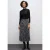 Street One Dames Geplooide chiffon jurk in Zwart