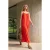 TRENDYOLMİLLA Dames Rood Effen Maxi Mouwloos Recht Jurken