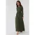 Gestructureerde Maxi Jurk met Ronde Hals