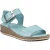 Hush Puppies Ellie Leren Dames Aqua Sandalen