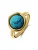 Lucardi Ring  hemelsblauw / goud