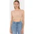 V-hals Mouwloze Geweven Crop Top