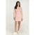 Roze minijurk met capuchon
