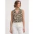 Blousetop met bowlingkraag en knoop