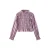 Mango Kids gestreepte blousetop met smockwerk – paars