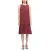s.Oliver viscose midi jurk met print – rood