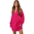 Threadbare Dames/Dames Krijt Kabel Gebreide Trui Dress (Roze)