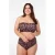 Zizzi voorgevormde strapless bandeau bikinitop CAANNE bruin