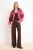 TRENDYOLMİLLA Dames Roze Effen Lang Regular fit Jassen