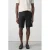 Mango Man linnen slim fit chino short – zwart