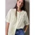 Street One Studio Dames Blouse met korte mouwen en borduursel in Wit