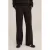WE Fashion straight regular waist flared broek zwart