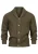 INDICODE JEANS Gebreid vest ‘ Brandox ‘  olijfgroen