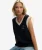 Heritage Gebreide Tanktop Blauw