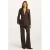 Beaumont broek bruin met rechte pijp en persplooi voor dames – S (36)