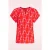 Maddy top in rood en multi