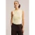 WE Fashion mouwloze top lichtgeel
