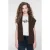 Geisha gilet knitted 64534-29 785 dark brown