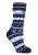 Heat Holders – Dames Fairisle Slipper Sokken – Marine / Paars