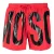 Moschino Heren Logo Polyester Zwemshorts (Rood)