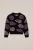 WE Fashion – Meisjes trui met print – Regular fit – Donkerpaars –
