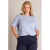 Yest Curve gebreide vest Plus Size – lichtblauw