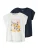 NAME IT Shirt ‘NKFVIGEA’  donkerblauw / wit